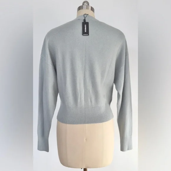 NWT EXPRESS GRAY RELAXED DOLMAN SLEEVE CARDIGAN - Picture 2 of 7